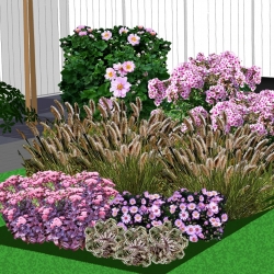 Seizoensborder winter in kerstkleuren