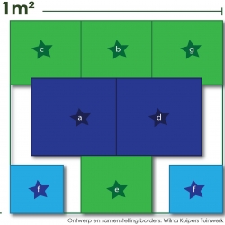 Seizoensborder najaar in roze tinten